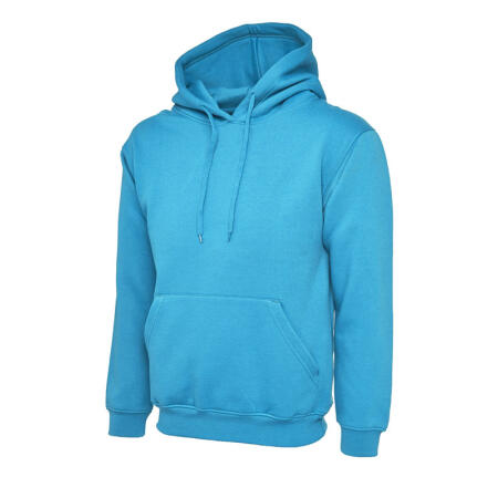 Uneek Clothing UC502 Sapphire Blue Classic Hooded Sweatshirt