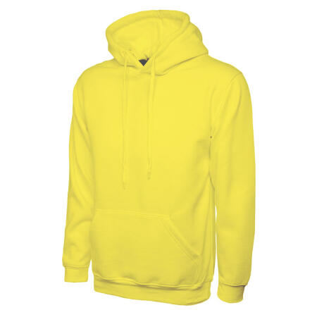 Uneek Clothing UC502 Yellow Classic Hooded Sweatshirt