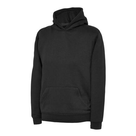 Uneek Clothing UC503 Black Childrens Classic Hooded Sweatshirt