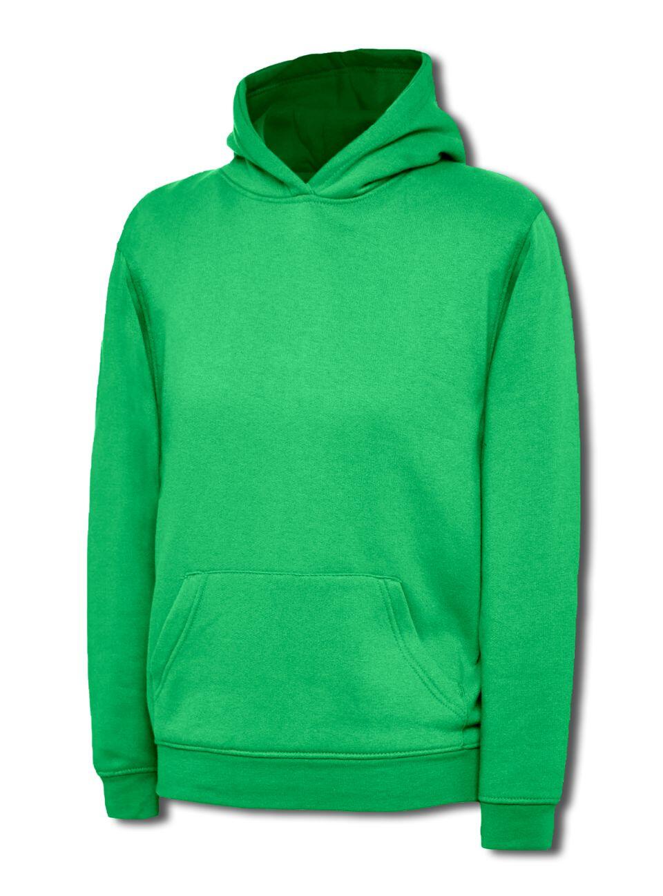 Uneek Clothing UC503 Kelly Green Childrens Classic Hooded Sweatshirt