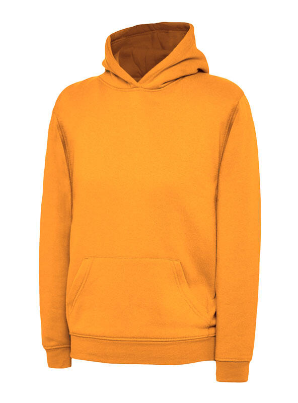Uneek Clothing UC503 Orange Childrens Classic Hooded Sweatshirt