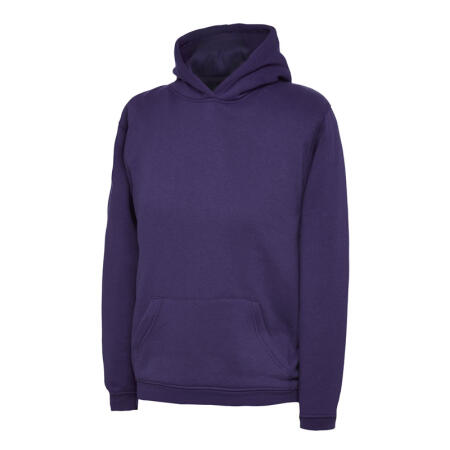 Uneek Clothing UC503 Purple Childrens Classic Hooded Sweatshirt