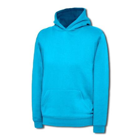 Uneek Clothing UC503 Sapphire Blue Childrens Classic Hooded Sweatshirt