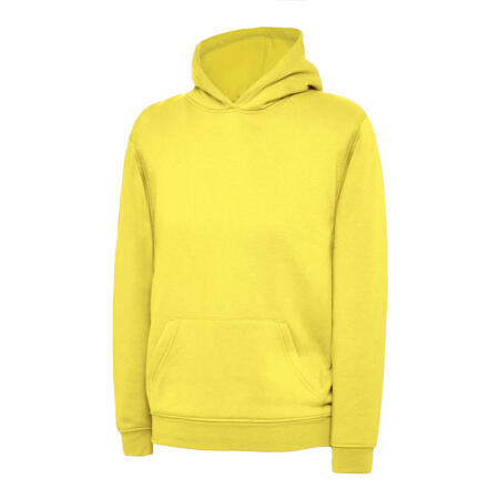 Uneek Clothing UC503 Yellow Childrens Classic Hooded Sweatshirt