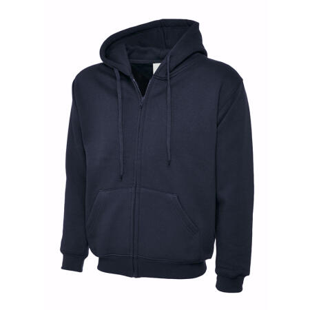 Uneek Clothing UC504 Navy Adults Classic Full Zip Hooded Sweatshirt