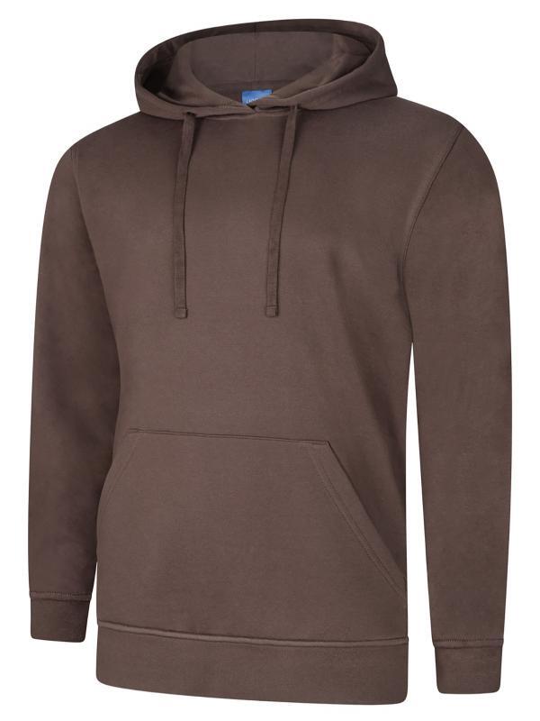 Uneek Clothing UC509 Brown Deluxe Hooded Sweatshirt