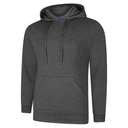 Uneek Clothing UC509 Charcoal Deluxe Hooded Sweatshirt