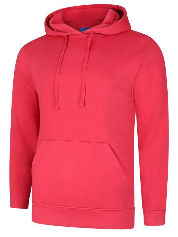Uneek Clothing UC509 Cranberry Deluxe Hooded Sweatshirt