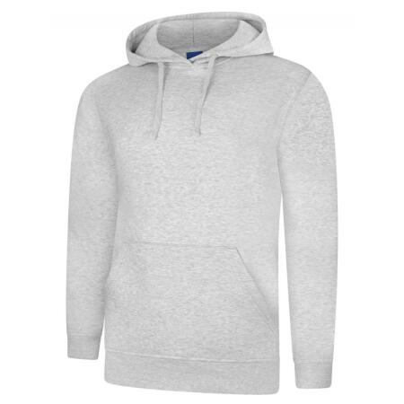 Uneek Clothing UC509 Heather Grey Deluxe Hooded Sweatshirt