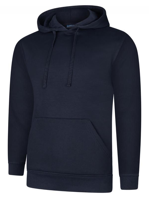 Uneek Clothing UC509 Navy Deluxe Hooded Sweatshirt