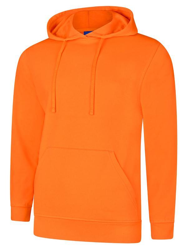 Uneek Clothing UC509 Orange Deluxe Hooded Sweatshirt