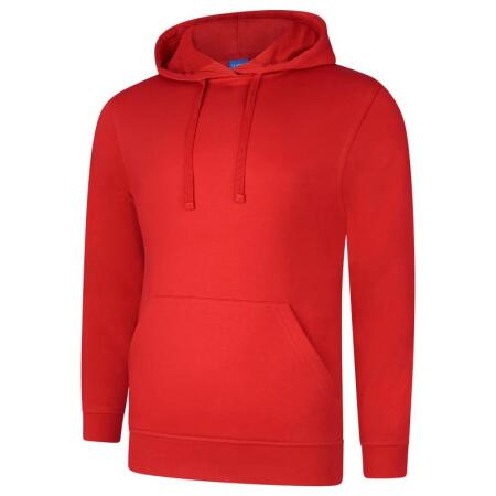 Uneek Clothing UC509 Red Deluxe Hooded Sweatshirt