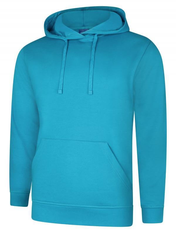 Uneek Clothing UC509 Sapphire Blue Deluxe Hooded Sweatshirt