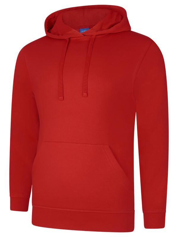 Uneek Clothing UC509 Sizzling Red Deluxe Hooded Sweatshirt