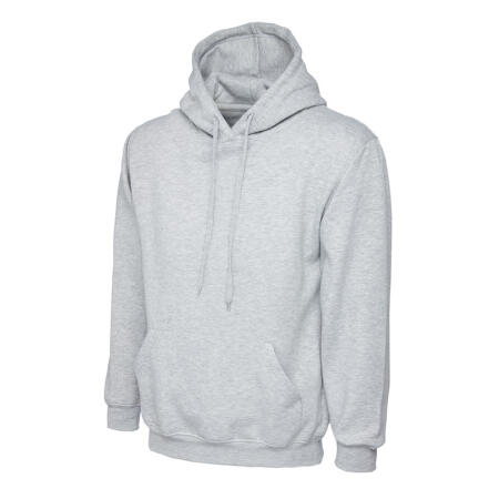 Uneek Clothing UC510 Heather Grey Ladies Deluxe Hooded Sweatshirt