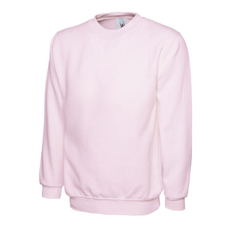Uneek Clothing UC211 Pink Ladies Deluxe Crew Neck Sweatshirt