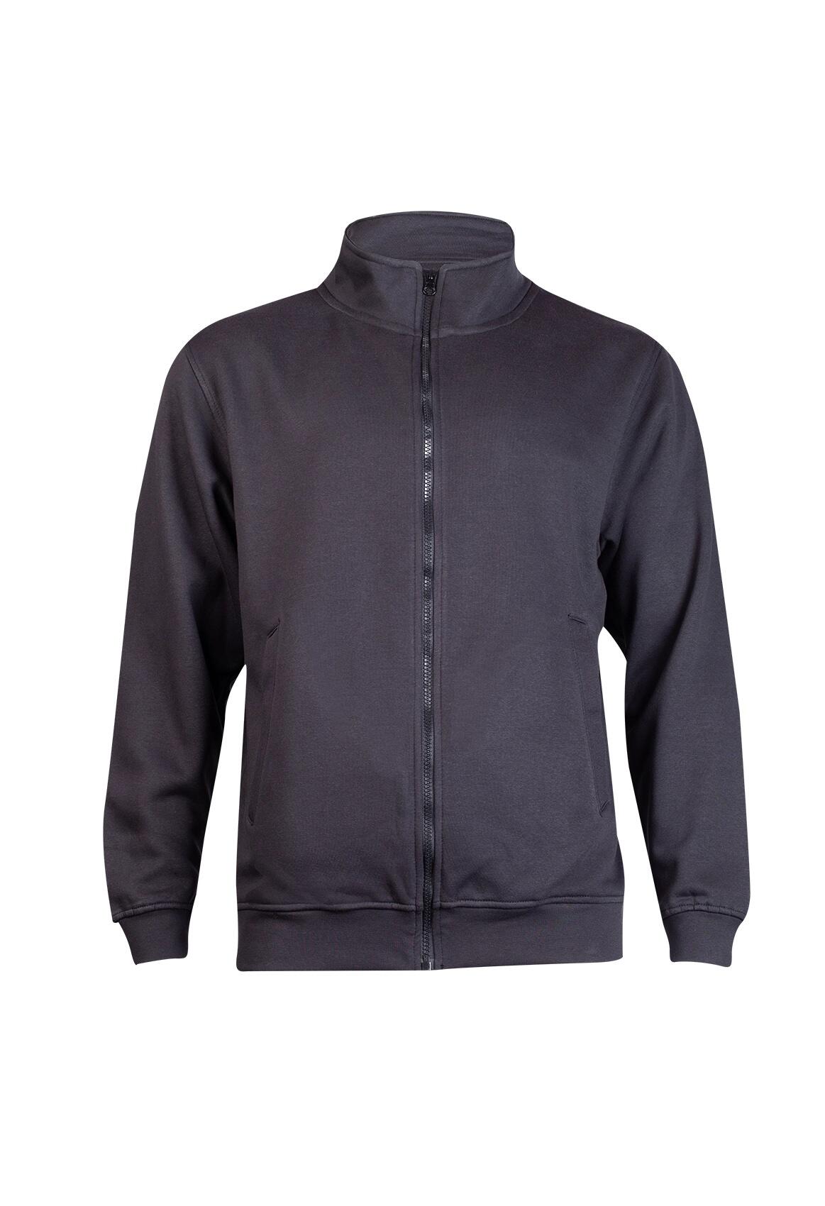 Uneek Clothing UC212 Black Deluxe Unisex Sweat Jacket