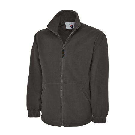 Uneek Clothing UC601 Charcoal Heavyweight Full Zip Fleece Jacket