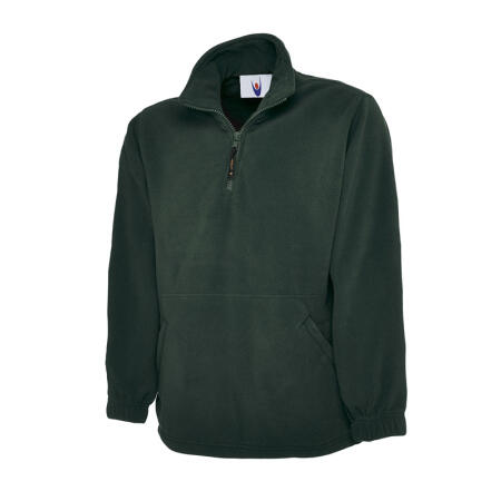 Uneek Clothing UC602 Bottle Green Classic 1/4 Zip Fleece Jacket