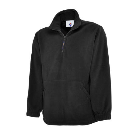 Uneek Clothing UC602 Black Classic 1/4 Zip Fleece Jacket