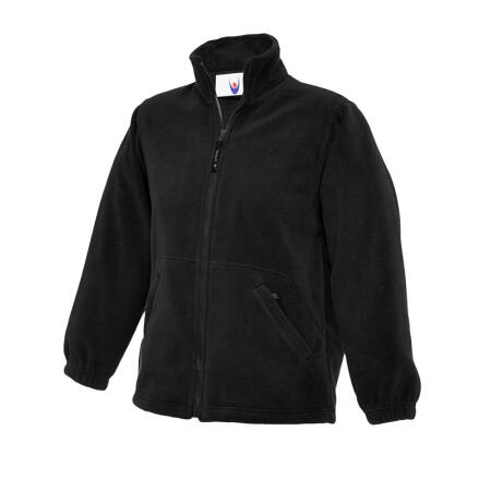 Uneek Clothing UC603 Black Childrens Classic Full Zip Fleece Jacket