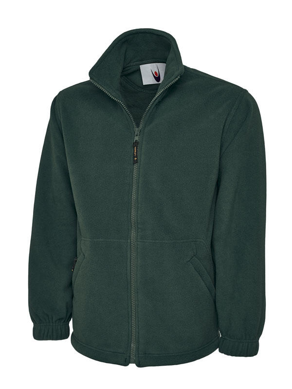Uneek Clothing UC604 Bottle Green Classic Full Zip Fleece Jacket