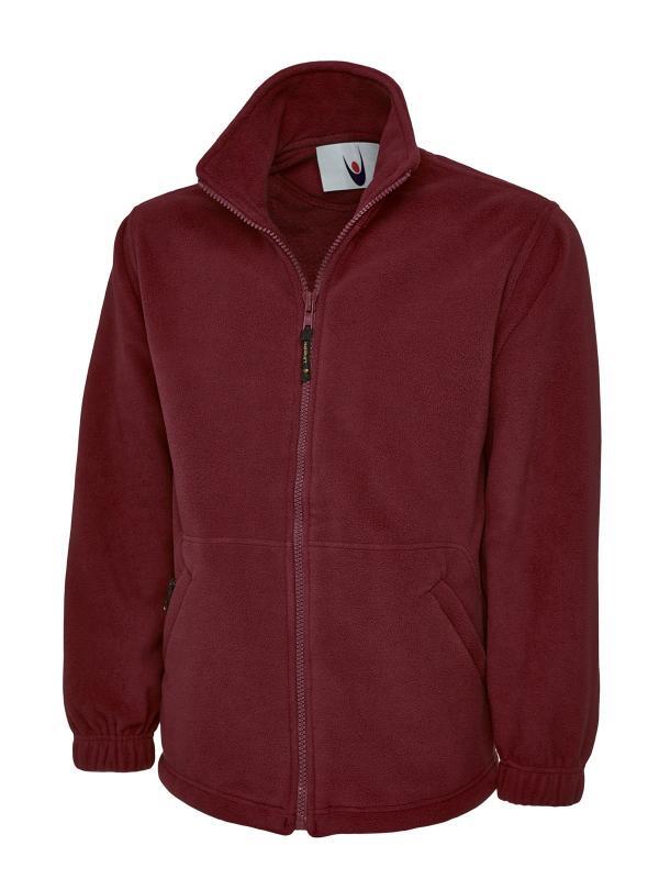 Uneek Clothing UC604 Maroon Classic Full Zip Fleece Jacket