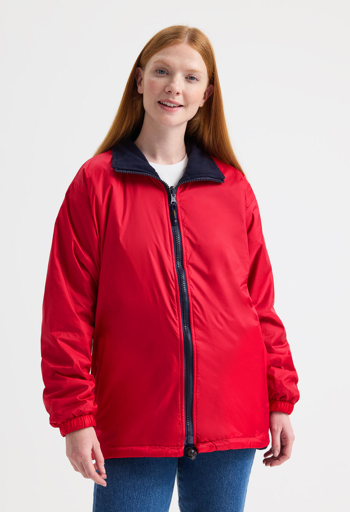 UC605 Bottle Green Classic Reversible Fleece Jacket - Image 2