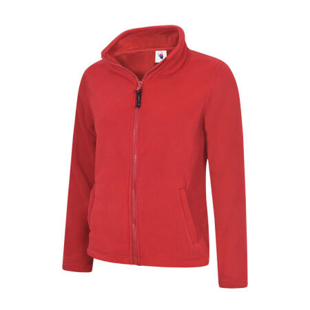Uneek Clothing UC608 Red Ladies Classic Full Zip Fleece Jacket