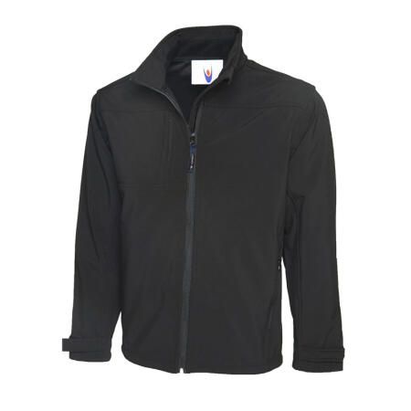 Uneek Clothing UC611 Black Deluxe Full Zip Soft Shell Jacket