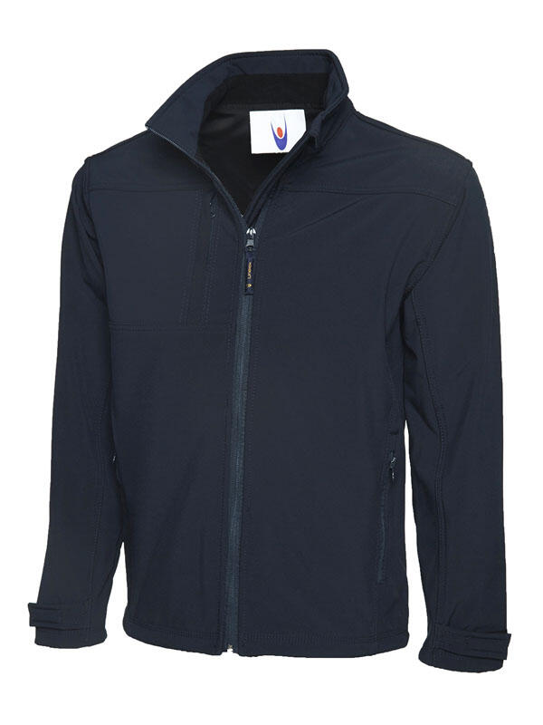 Uneek Clothing UC611 Navy Deluxe Full Zip Soft Shell Jacket