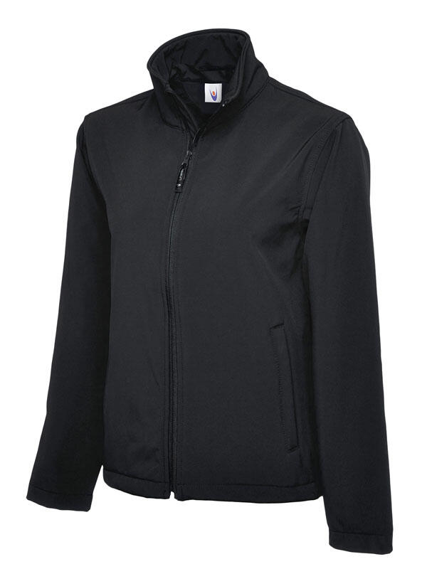 Uneek Clothing UC612 Black Classic Full Zip Soft Shell Jacket