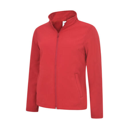 Uneek Clothing UC613 Red Ladies Classic Full Zip Soft Shell Jacket