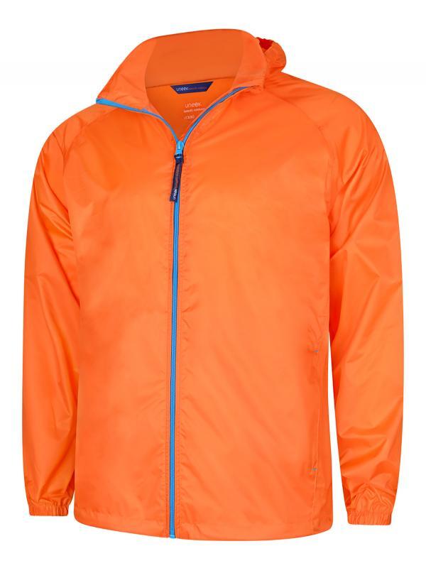 Uneek Clothing UC630 Fiery Orange/Surf Blue Active Jacket