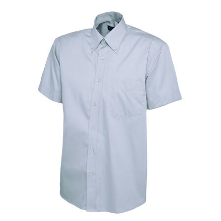 Uneek Clothing UC702 Light Blue Mens Pinpoint Oxford Half Sleeve Shirt