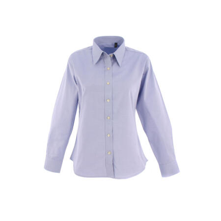Uneek Clothing UC703 Light Blue Ladies Pinpoint Oxford Full Sleeve Shirt