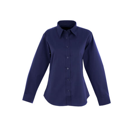 Uneek Clothing UC703 Navy Ladies Pinpoint Oxford Full Sleeve Shirt