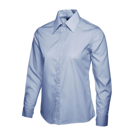 Uneek Clothing UC711 Light Blue Ladies Poplin Full Sleeve Shirt