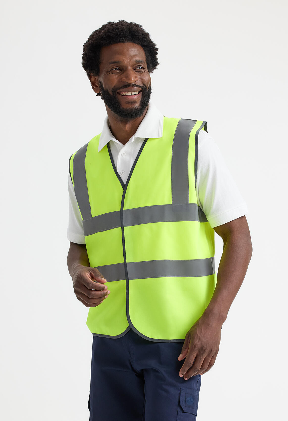 UC801 Orange Hi Vis Safety Waistcoat - Image 2