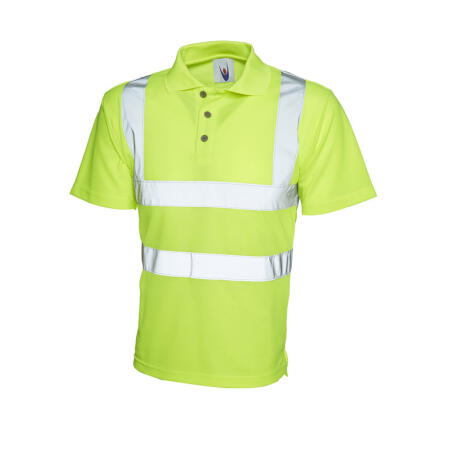 Uneek Clothing UC805 Yellow Hi Vis Polo Shirt
