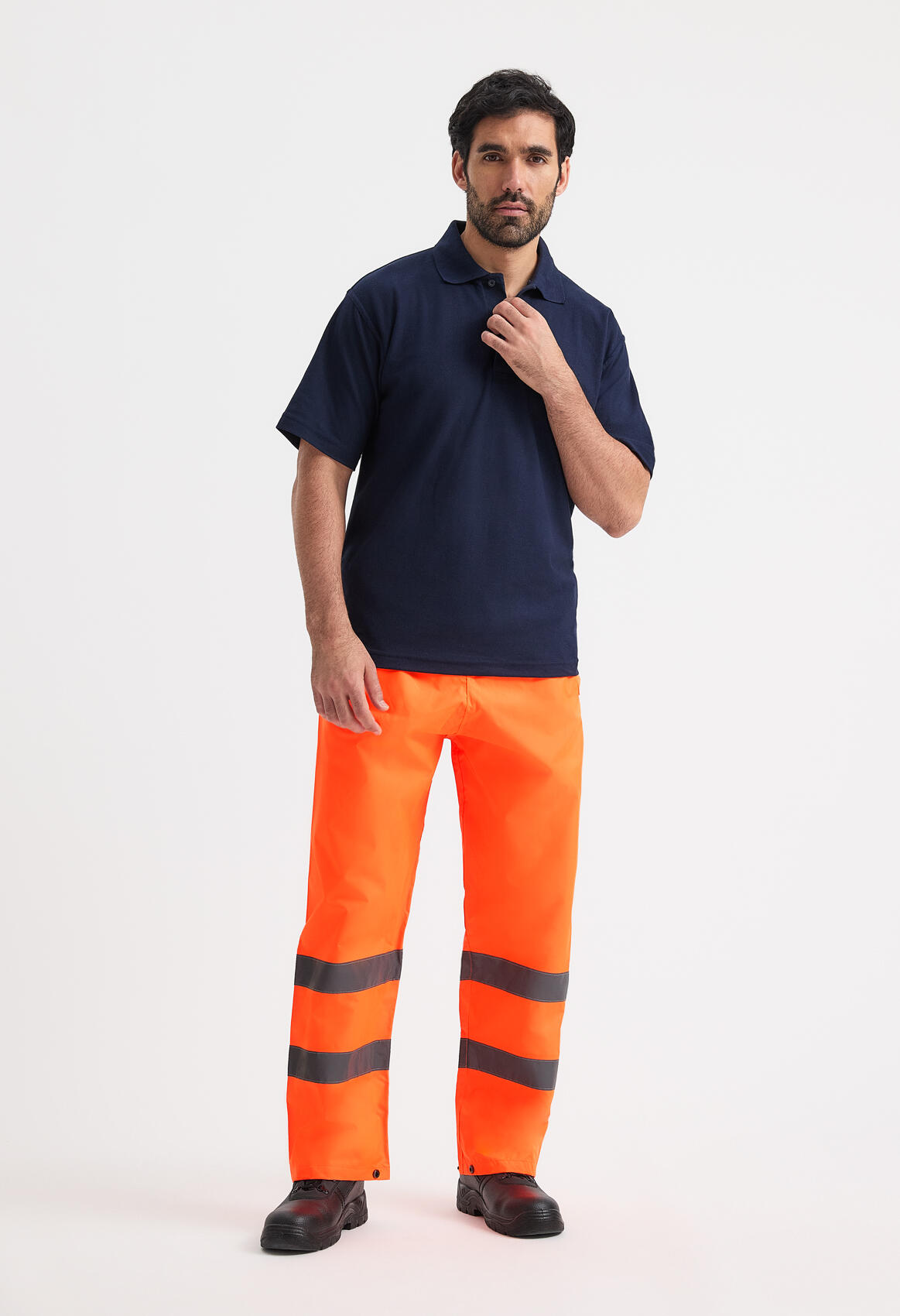 UC807 Orange Hi Vis Trouser - Image 2