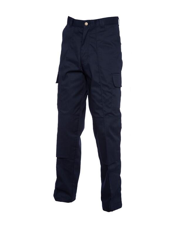 Uneek Clothing UC904R Navy Cargo Trouser with Knee Pad Pockets Regular