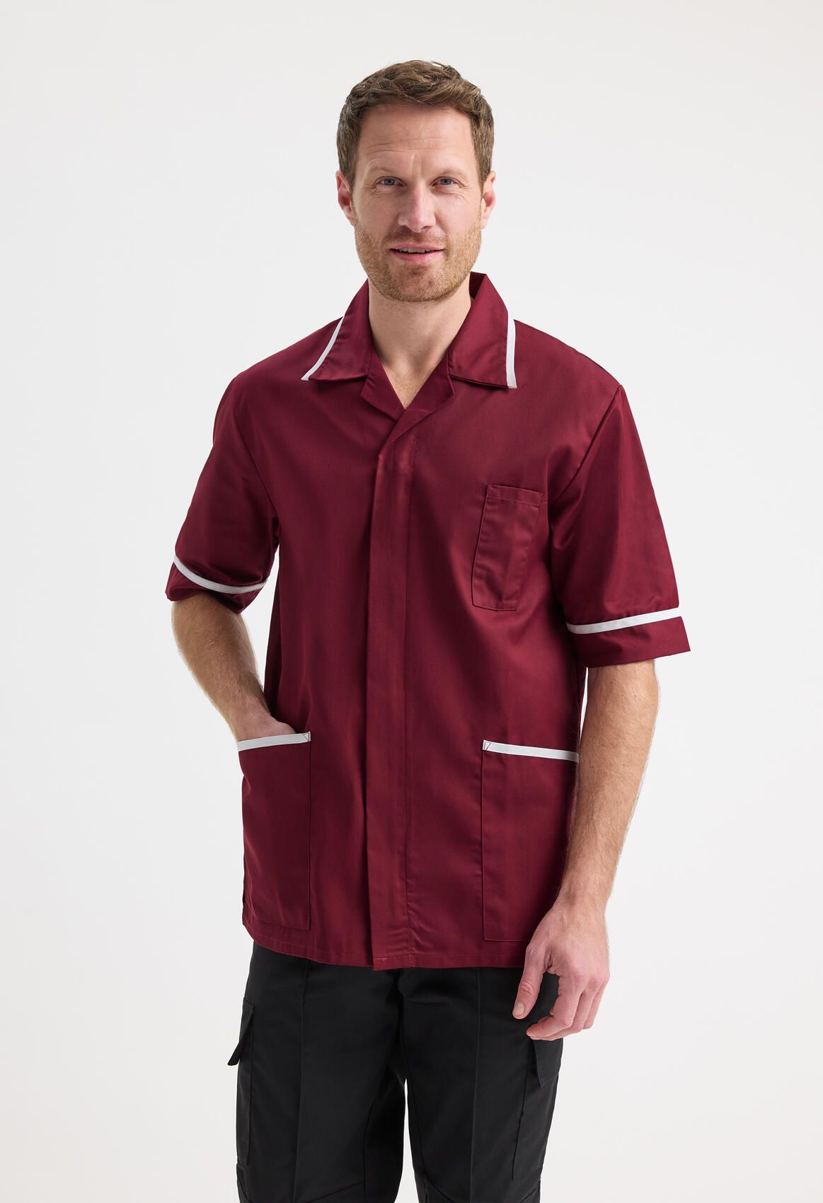UC924 Aqua Mens Heavyweight Tunic - Image 2