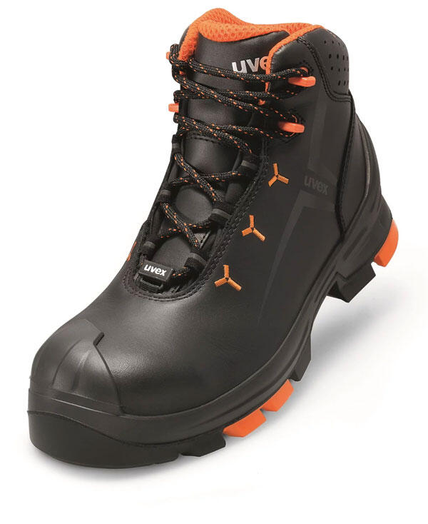 Uvex 2 Leather Boot S3 Src Black/Orange