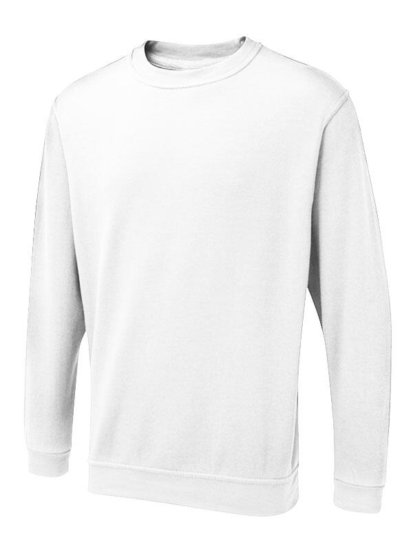 Uneek Clothing UX3 White The UX Sweatshirt