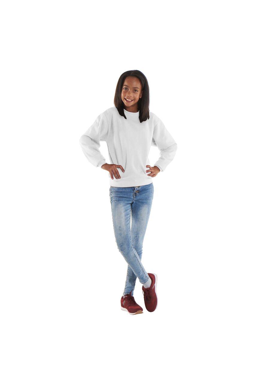 Uneek Clothing UX7 White The UX Children's Sweatshirt