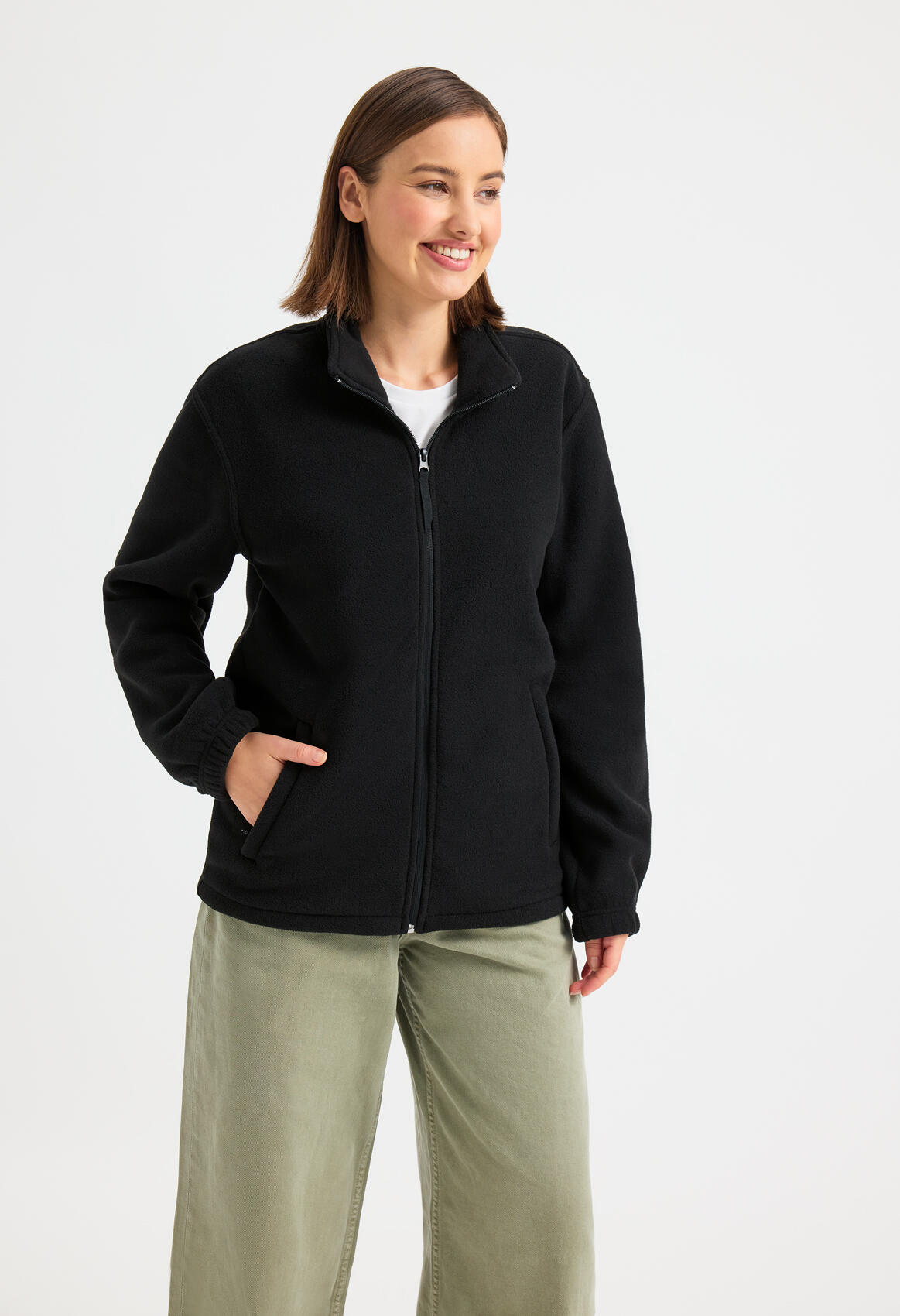 UX5 Charcoal The UX Full Zip Fleece - Image 2