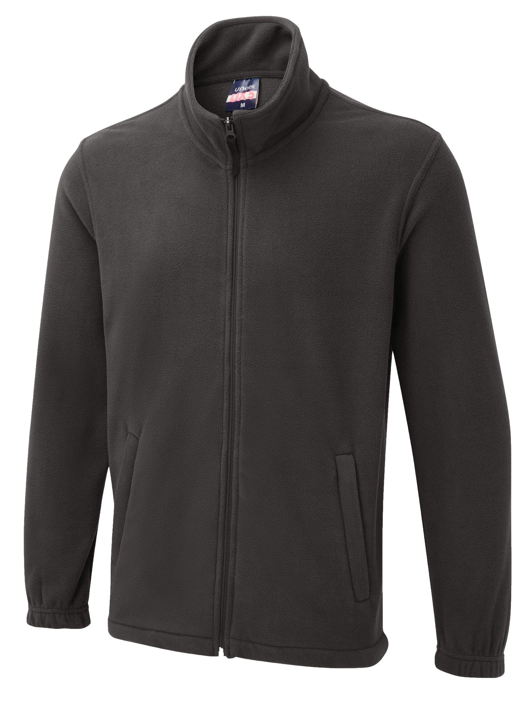 Uneek Clothing UX5 Charcoal The UX Full Zip Fleece
