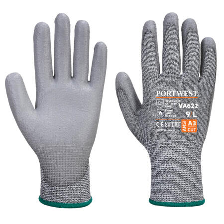 Portwest VA622 Vending MR Cut PU Palm Glove Grey