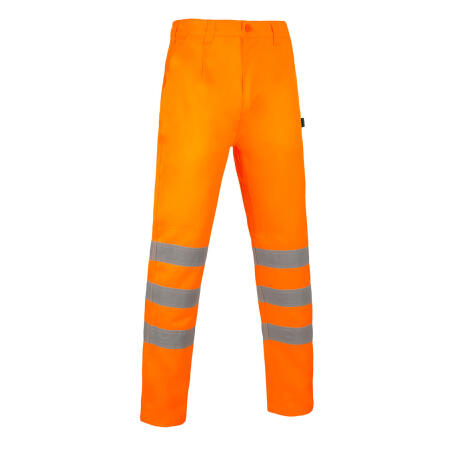 Beeswift Vital Hi-Vis Rail Spec Trousers Orange